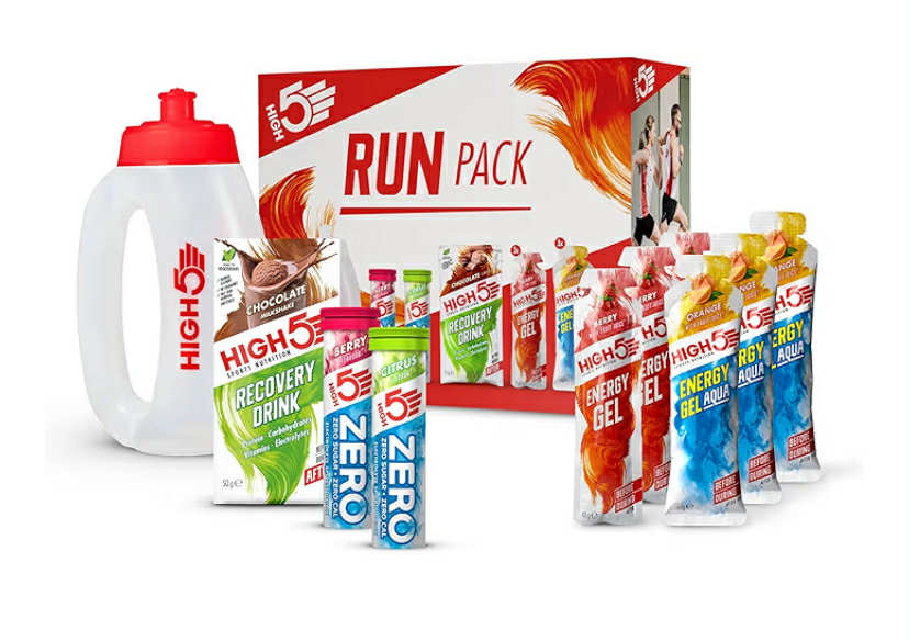 HIGH5 Run Pack Containing Running Energy, Hydration & Recovery Products