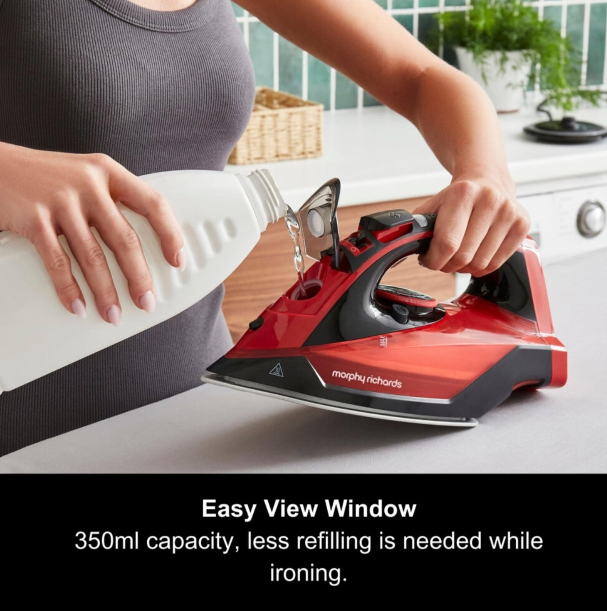 Morphy Richards EasyCHARGE Cordless Steam Iron, Non Stick Ceramic Soleplate, 130g Boost, 30g Output, 350ml Water Tank, Anti Drip and Scale, Auto