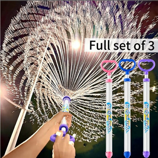 3pcs 38 cm Summer Kids Squirt Water Gun Toy, Children Water Gun Toy, Pool Toy, Beach Toy, Garden Toy, Water Toy, Outdoor Water Play Toy, Summer Pool Toy, Beach Party Game Prop, Pool Water Fight, Photo Prop,