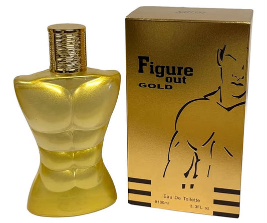 Figure Out Gold EDT 100ml - Premium Long Lasting Perfume For Men - Masculine Men's Fragrance with Saffron & Amberwood Notes