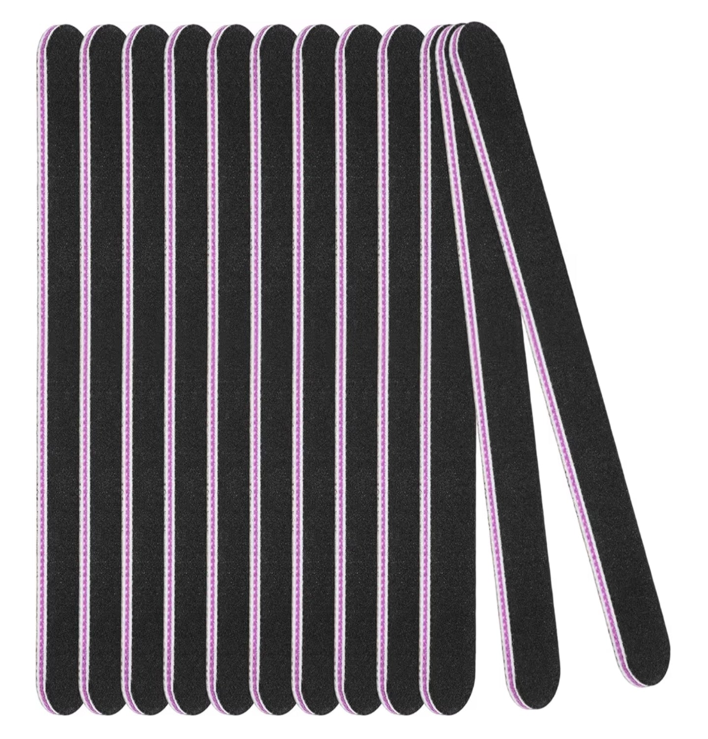 Nail Files Set,12PCS Professional Nail Files Double Sided Emery Board