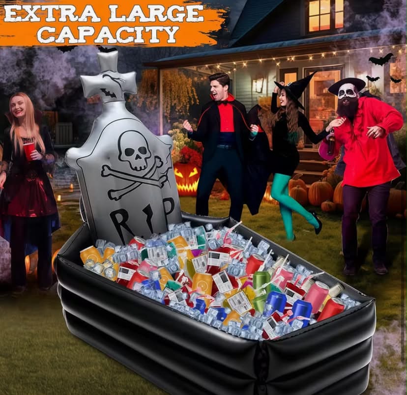 Essential Party Supplies! Inflatable Tombstone - PVC Party Supplies Essential for Game Nights and Adult