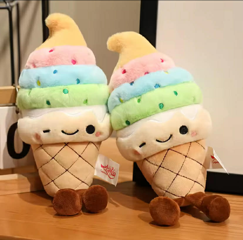 Adorable Ice Cream Plush Toy Stuffed Sweet Ice cream