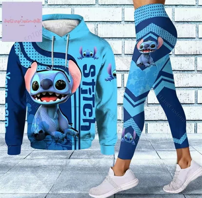 Cute Stitch hoodie and leggings