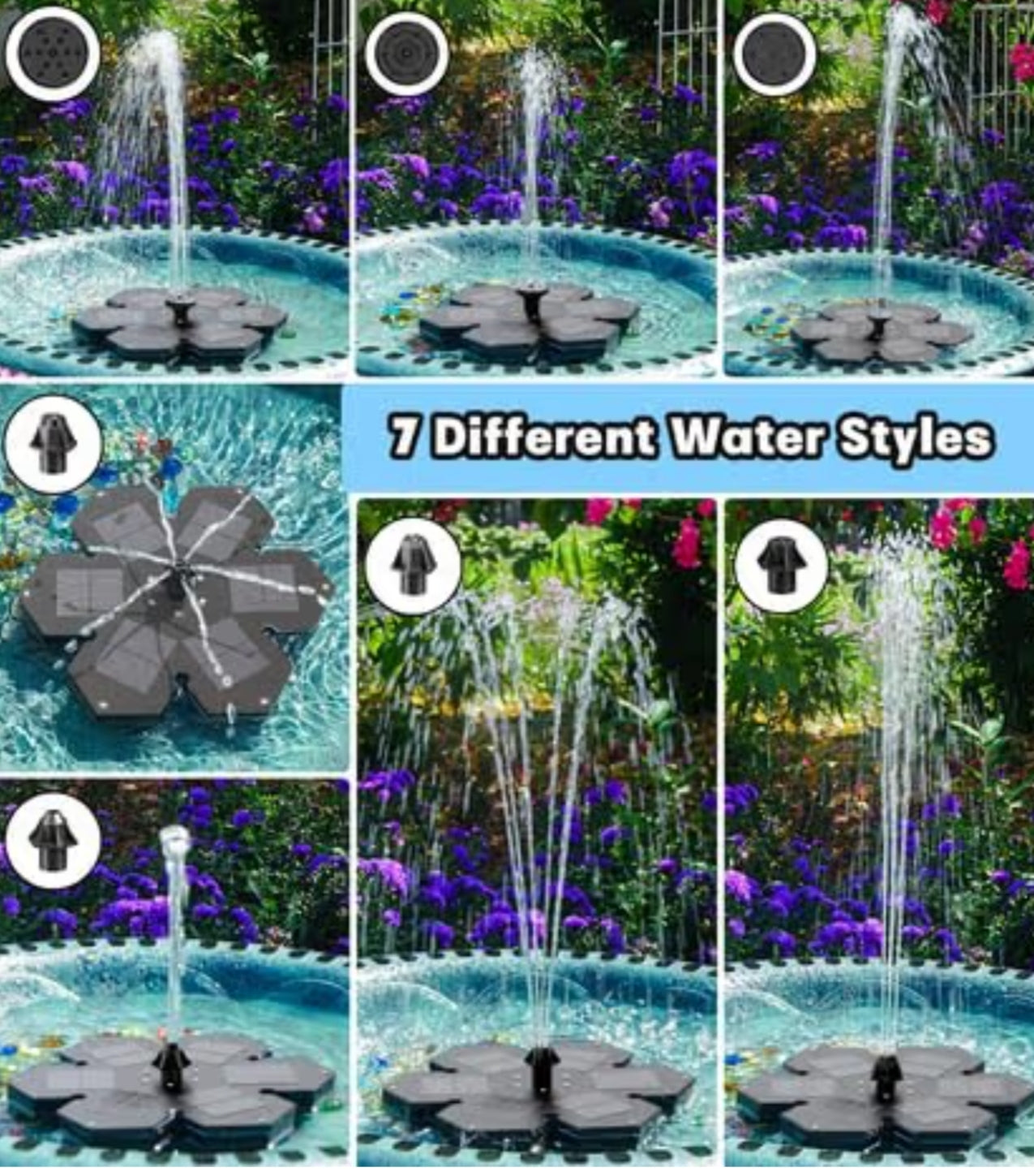 Fountain  12 LED Lights