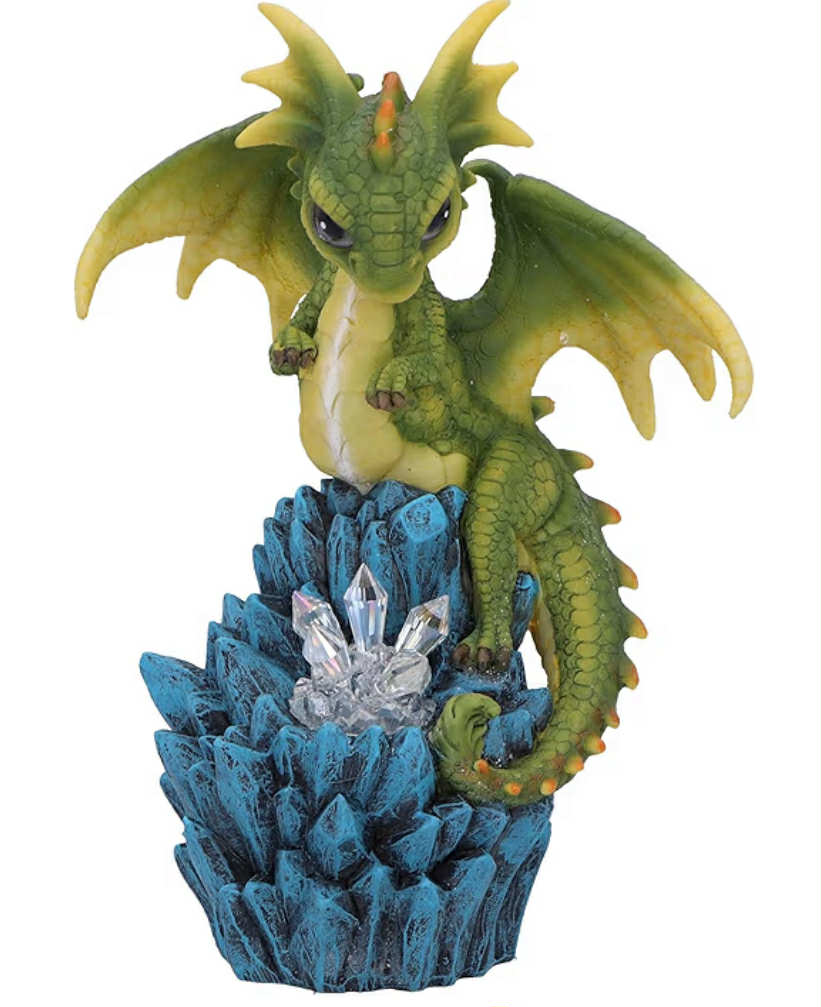 Guardian of The Geode Figurine, Resin, Purple, 11.5cm