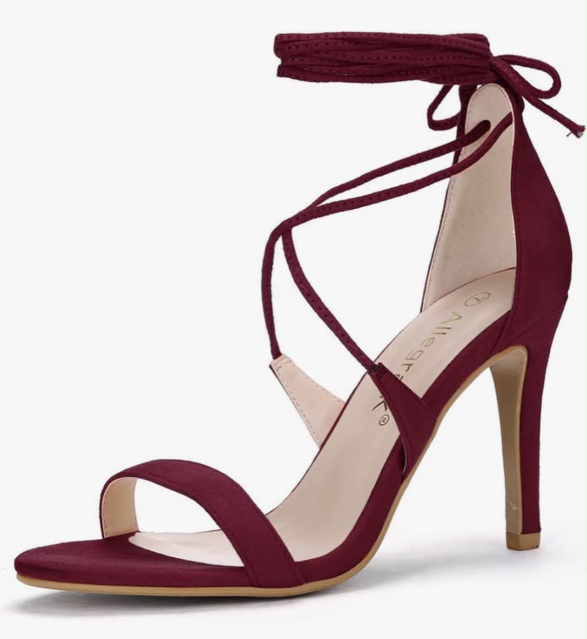 Women's Stiletto Heel Lace-up Sandals