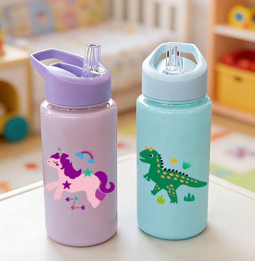 1 pc 500ml (17oz) Kids Cute Cartoon Animal Dinosaur, Unicorn,
