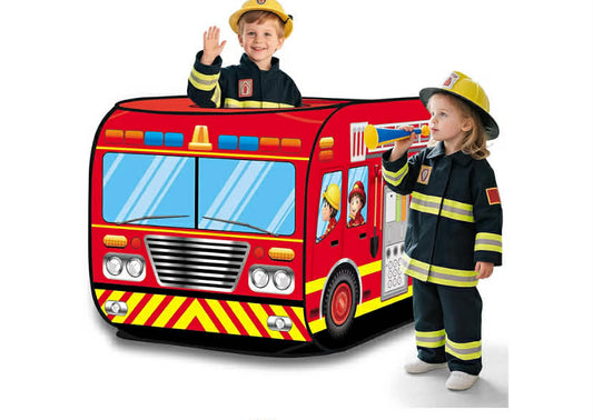 Ice Cream & fire Truck Foldable Play Tent –Children Play House Indoor Outdoor Play Toy Great Gift for Girls Boys 3 4 5 Years Old