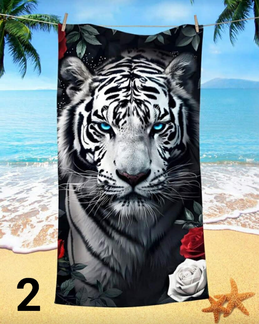 Ultra-Soft Microfiber Absorbent Beach Towel, Suitable For Swimming, Beach, Vacation, Outdoor Travel Summer Travel, Vacation Holiday Bathroom Decor Beach Essentials