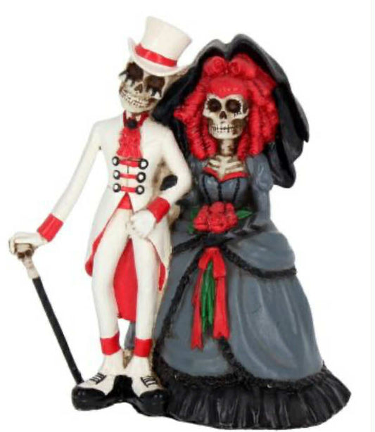 Forever by your side 14cm
Forever By Your Side Figurine Skeleton Wedding Bride Groom Valentine