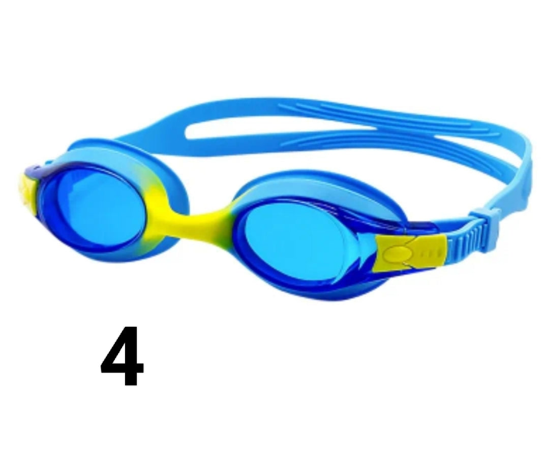 Kids Swimming Goggles Anti-Fog & Waterproof with PC Lens - Adjustable Strap, UV Protection & Anti-Glare, Fit for Ages 3-12 Years