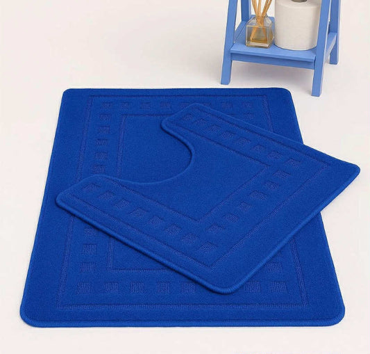 2PCs Bath Mat Pedal Set Non Slip Toilet bathroom Rugs 2 Piece set