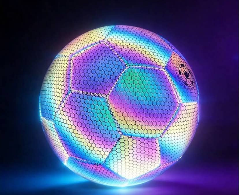1 pc Fluorescent Green Professional Soccer Ball - High Quality PU Material For Match & Training