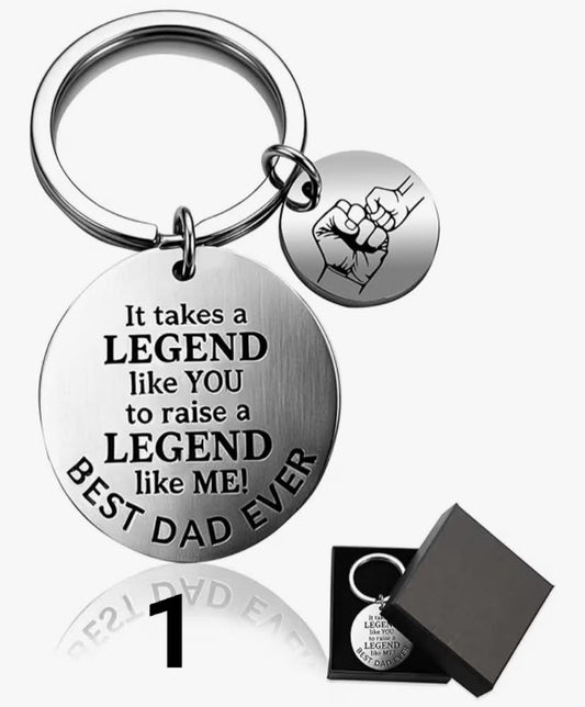 Fathers Day Gift for Dad, Unique Keychain