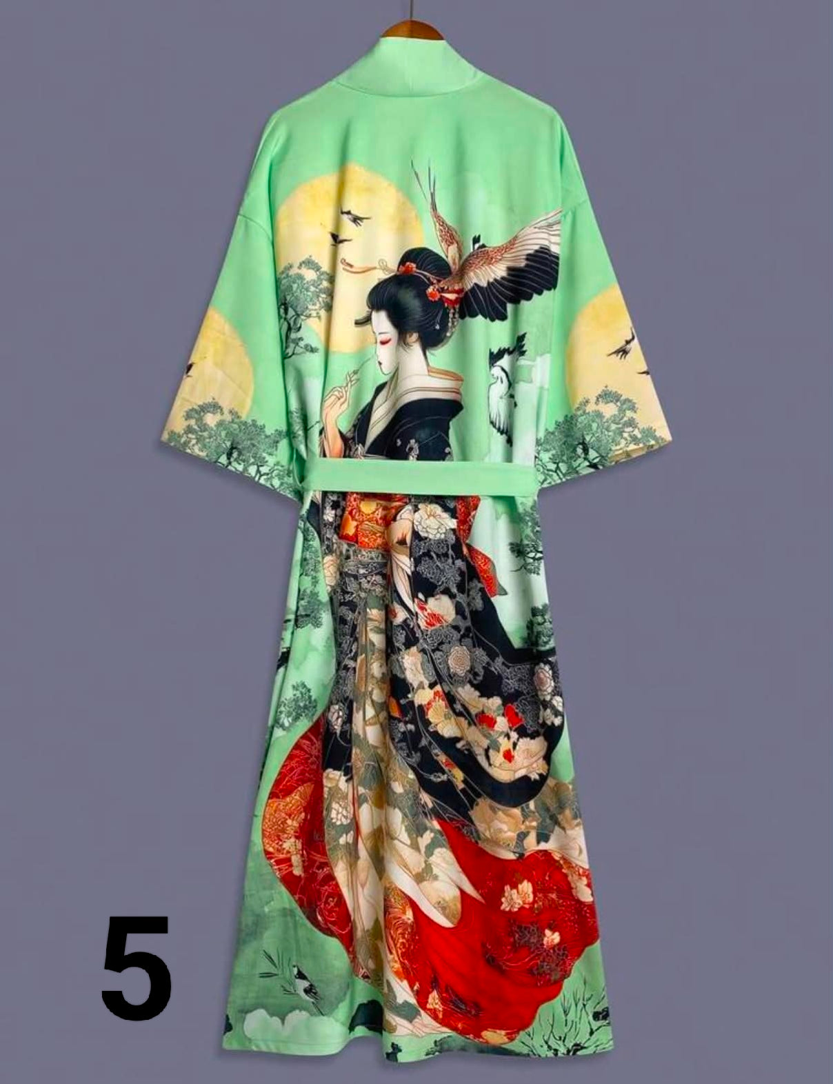 1 pc Women's Elegant V-Neck Fall Print Pajamas - Soft Satin Nightgown.