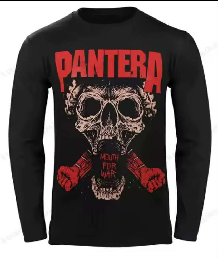 New Rock Pantera Band 3D Print Long Sleeve T-shirt