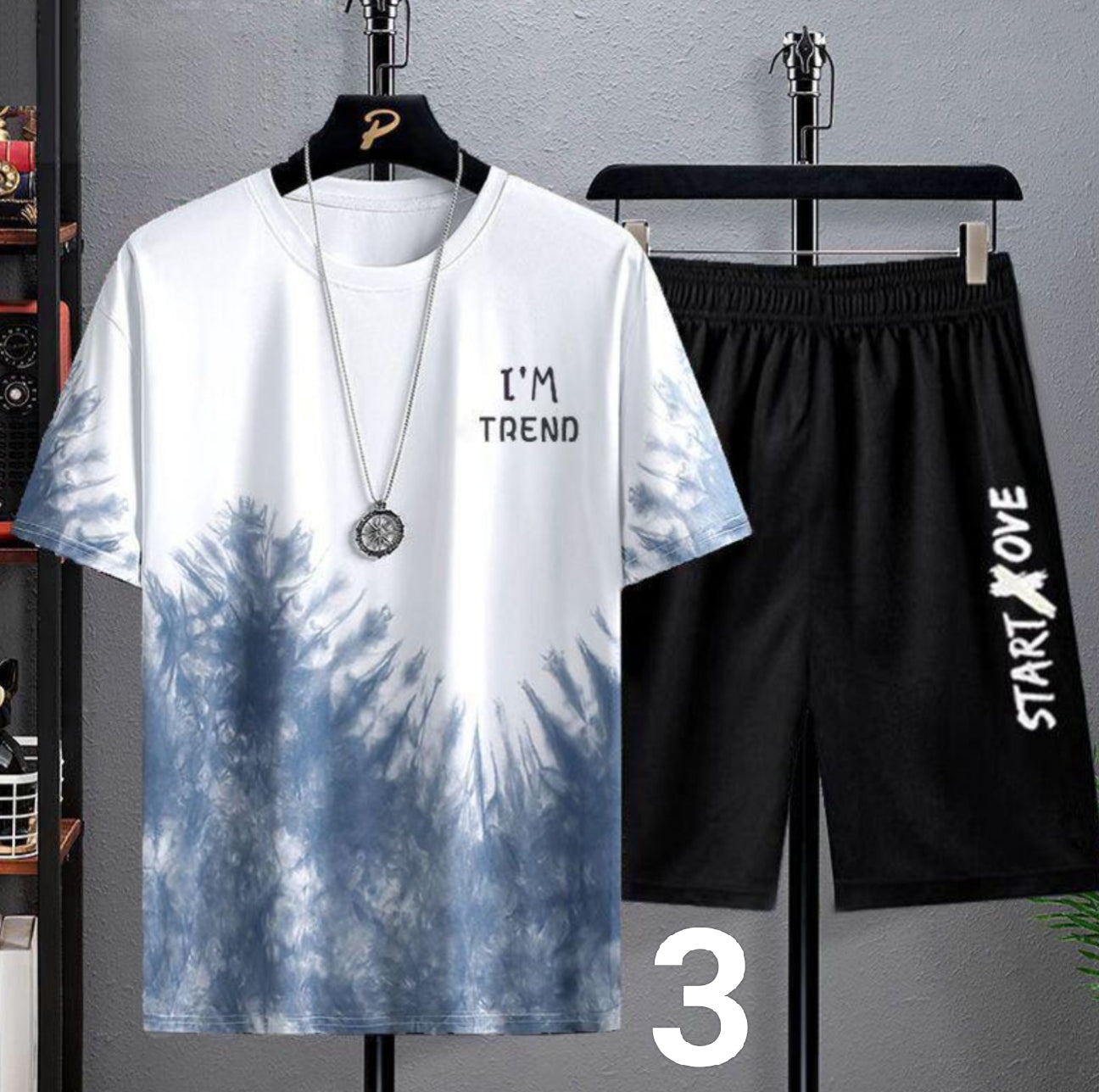 Summer Quick-Dry Ice Silk Short-Sleeve T-Shirt and Shorts Set - Trendy, Loose Casual Sportswear.