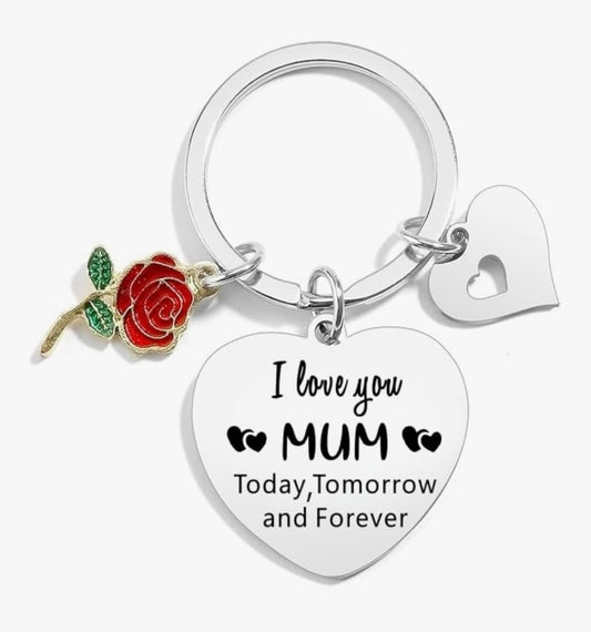 I love you mum keyring