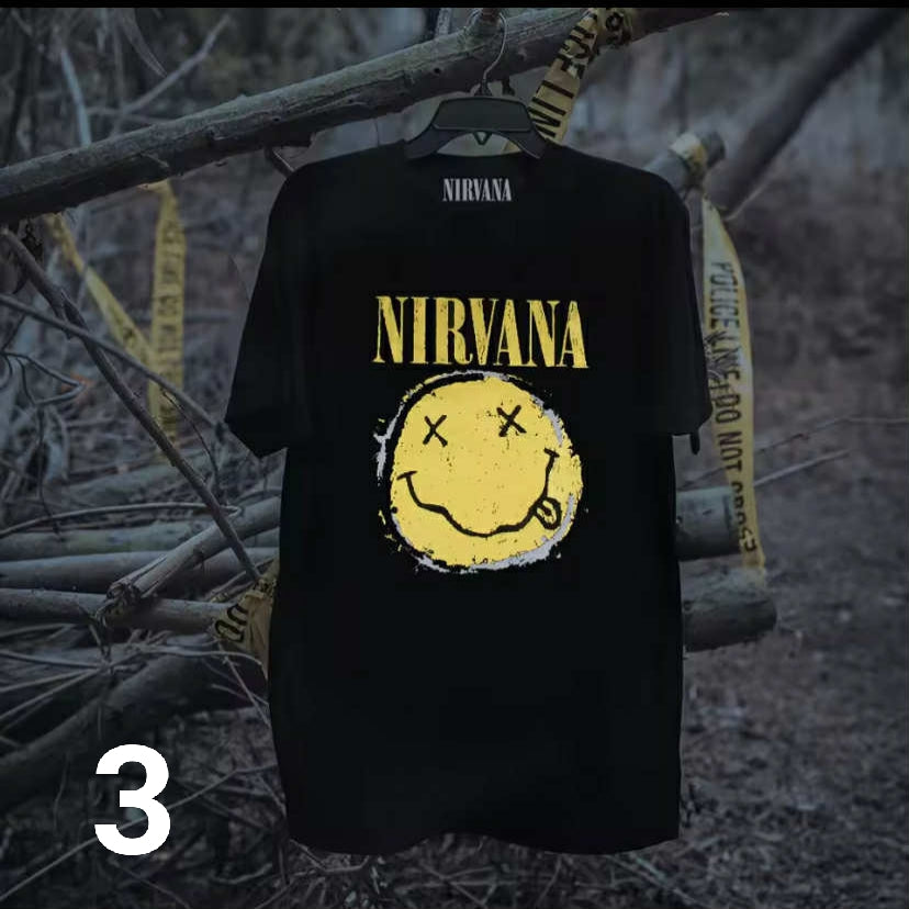 Classic Nirvana Band Retro Cotton T-Shirt