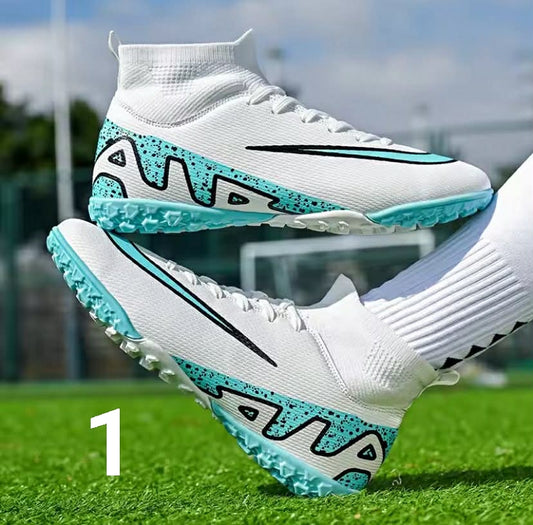 New Men Football Boots Ankle Soccer Shoes