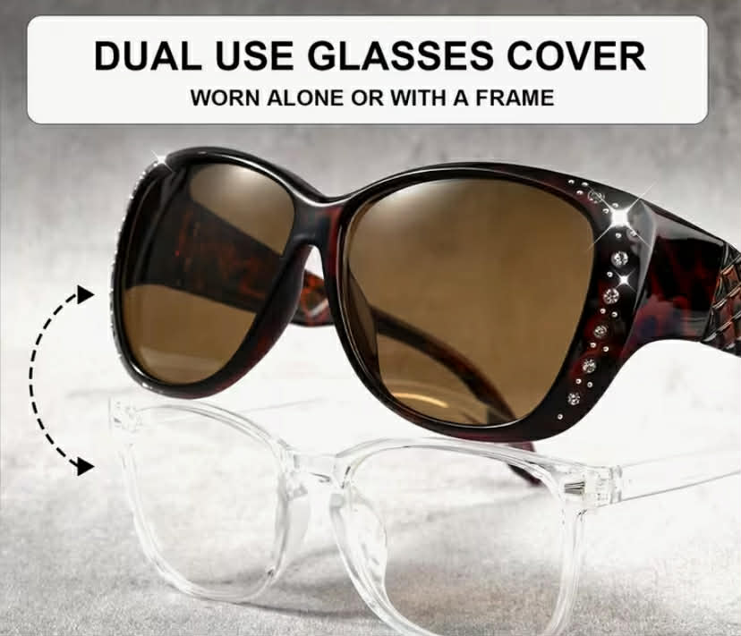 Stylish Fit-Over Glasses for Both Genders, Ideal Present for Daily Fashion Additions, Great for Parties And Music Festivals, Suitable for Decorative Use for All
