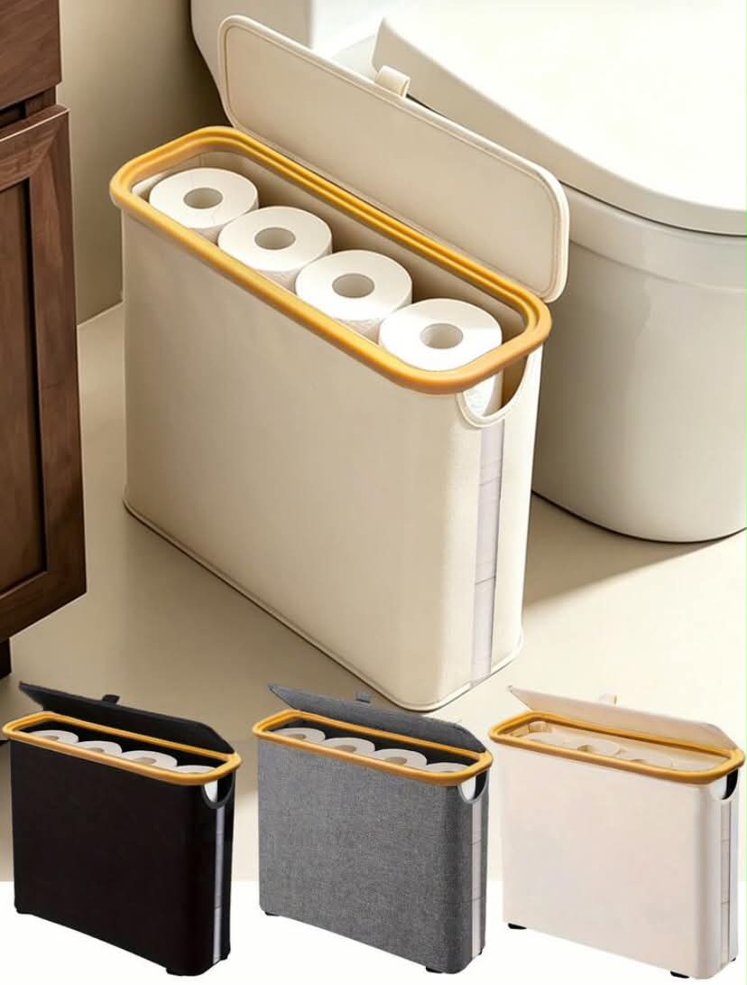 1 pc Toilet Paper Basket - Toilet Paper Storage Basket - Ultimate Bathroom Storage Basket. Storage Basket, Toilet Paper Organizer