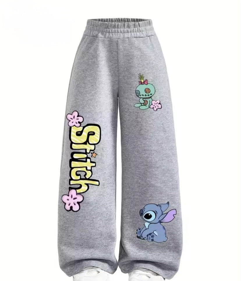 Stitch Patterned Kids Straight Leg Knit Trousers