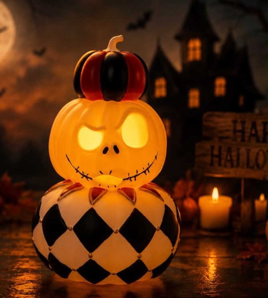 The Nightmare Before Christmas 3 Tier Pumpkin Light Up Decoration