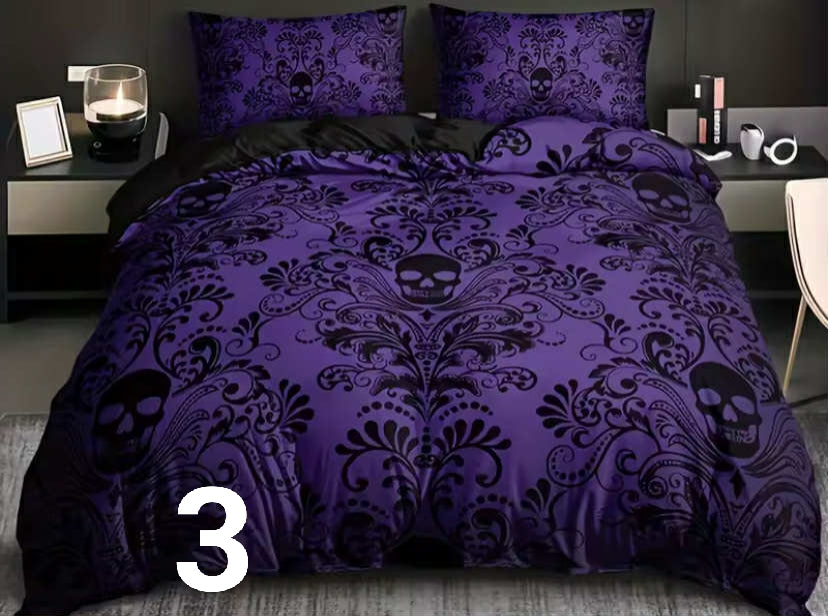 Skull bedding