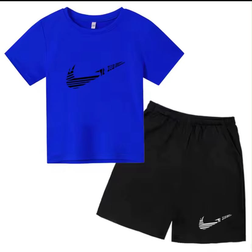 Children Summer New Short Sleeve T-shirt+shorts