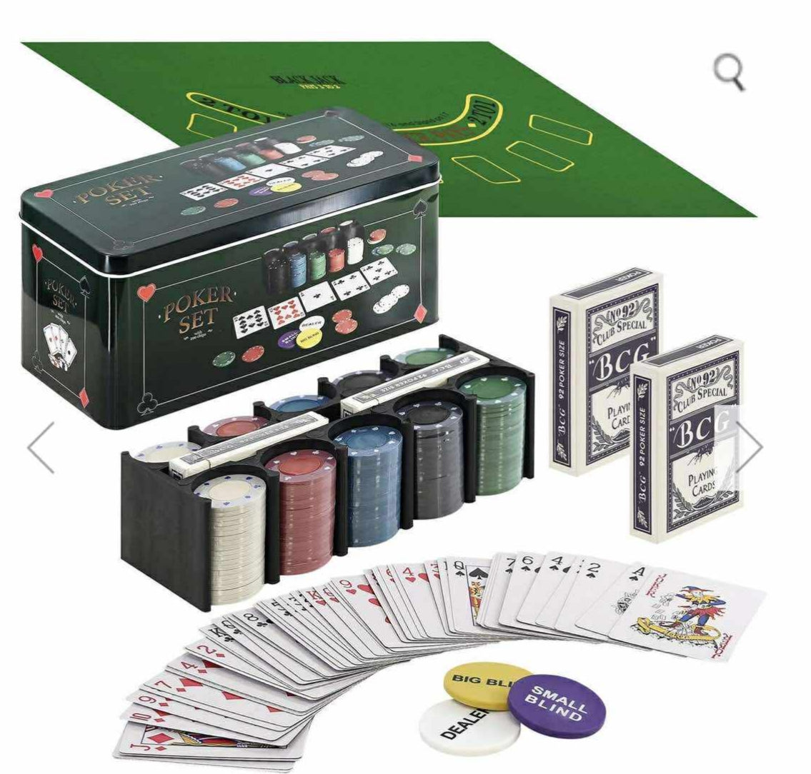 The Magic Toy Shop Poker Gaming Set in Metal Box