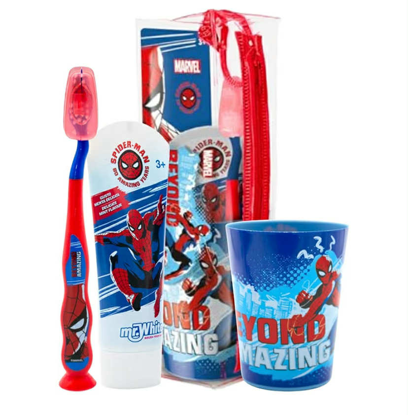 Marvel Spiderman Kids Toothbrush Set