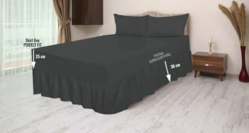 DEEP FITTED VALANCE SHEET PERCALE TOP QUALITY