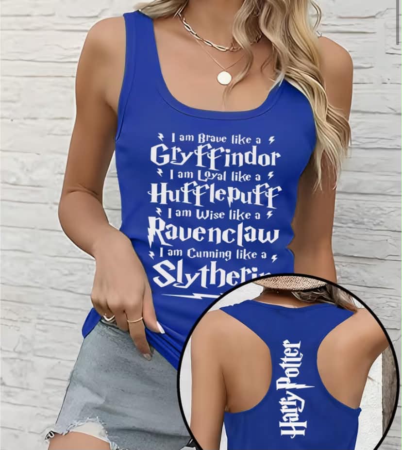 'I Am Hogwarts' All-over Print, Women's Fashion Sleeveless Tank Top, Perfect for Spring and Summer