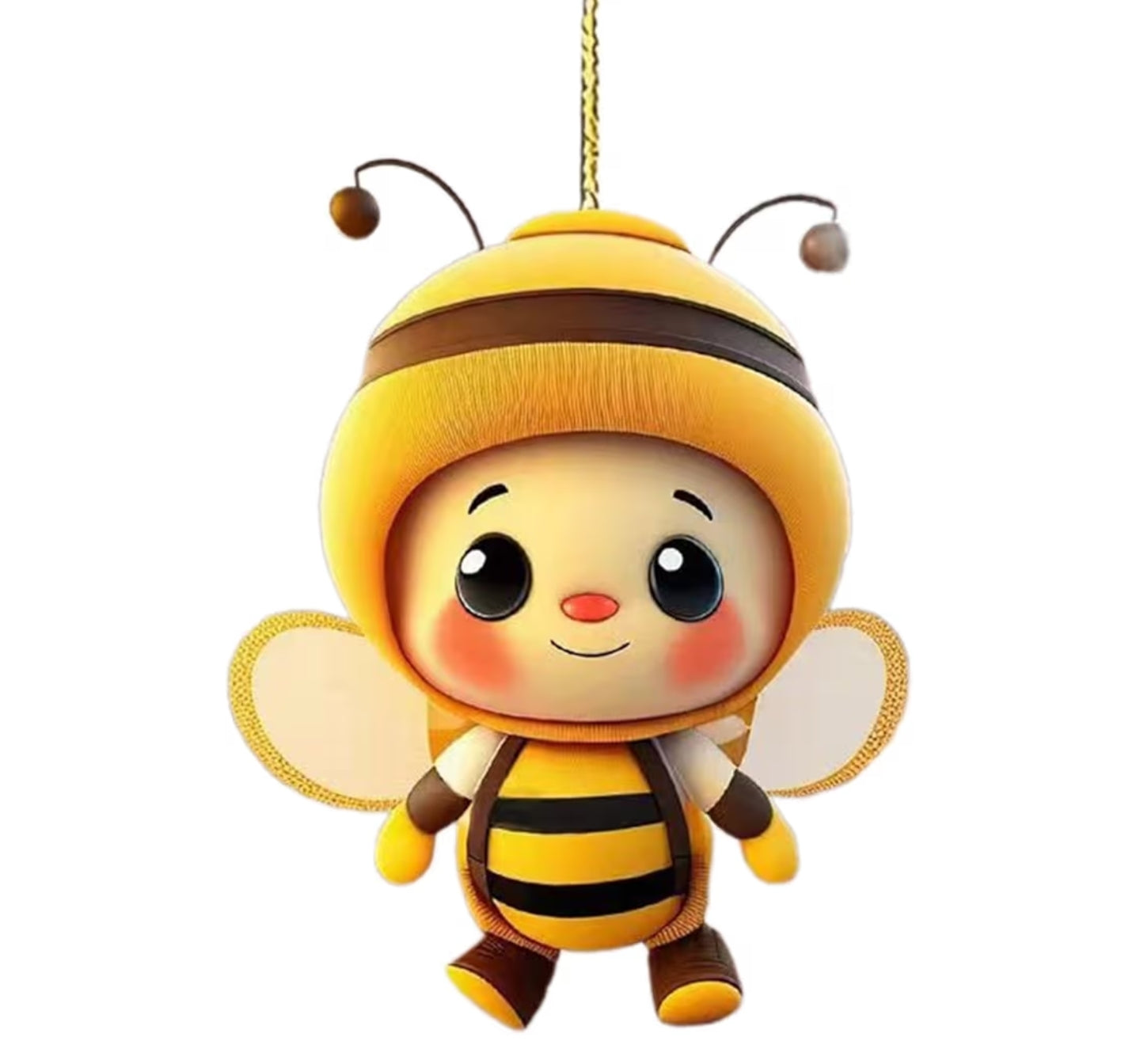 Acrylic Bumblebees Car Rear View Mirror Hanging Ornament Gift for Bees Lover