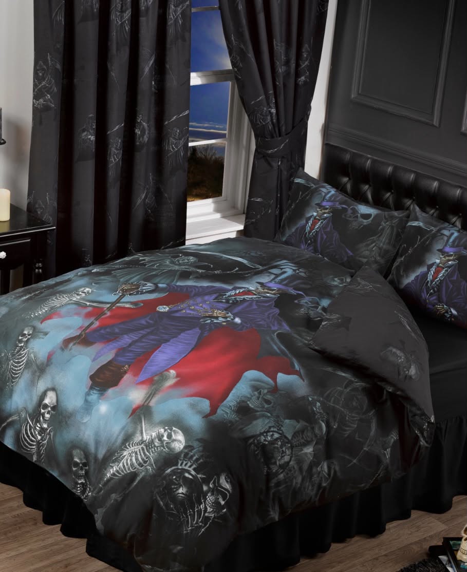 Alchemy Magistus Duvet Cover Set Gothic Skeleton