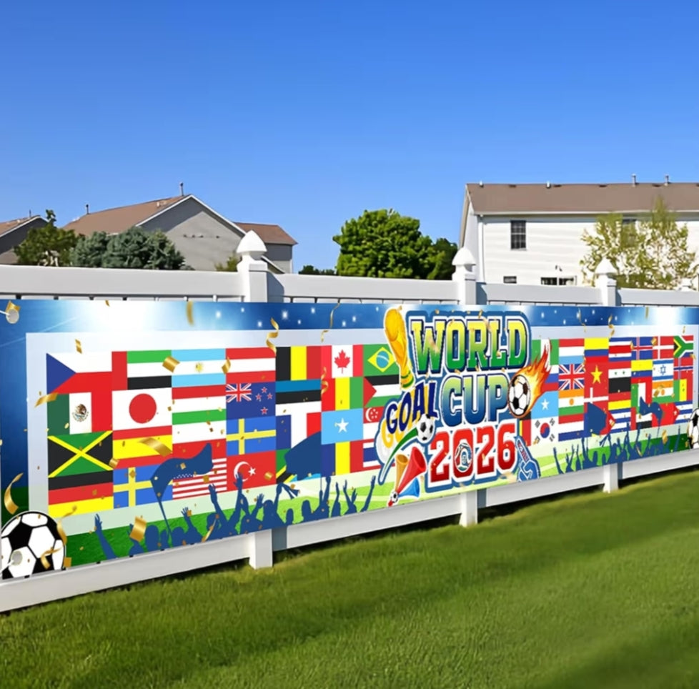 World Cup Ball 2026 Large Scale Football Backdrop