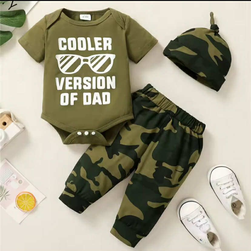 Newborn Baby Boys Clothing Set (cooler version of dad)