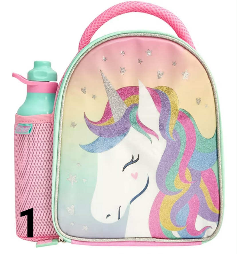 Polar Gear Pawsome Pups Insulated Kids Lunch Bag Holder and 600ml Water Bottle, Polyester, 600 milliliters, Purple