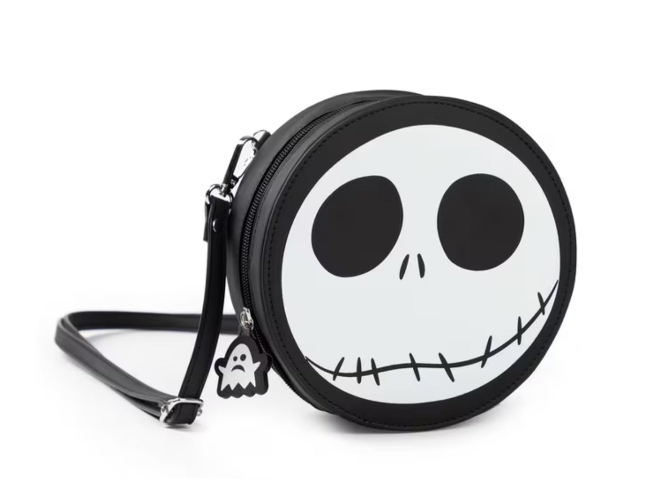 N B C Jack Skellington Black and White Body Bag Zip-Up Bag for Carrying Essentials