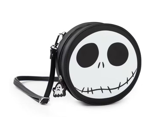 N B C Jack Skellington Black and White Body Bag Zip-Up Bag for Carrying Essentials
