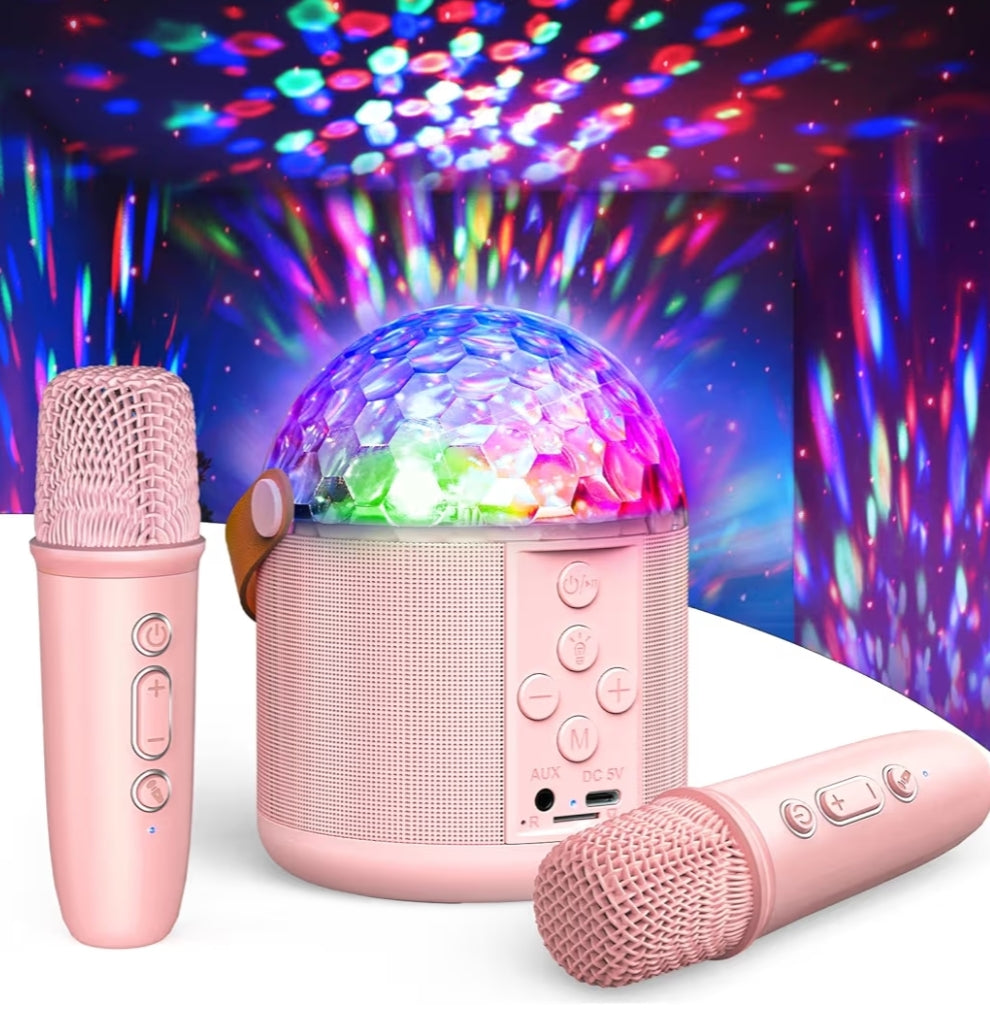Mini Karaoke Machine 2 Microphones
