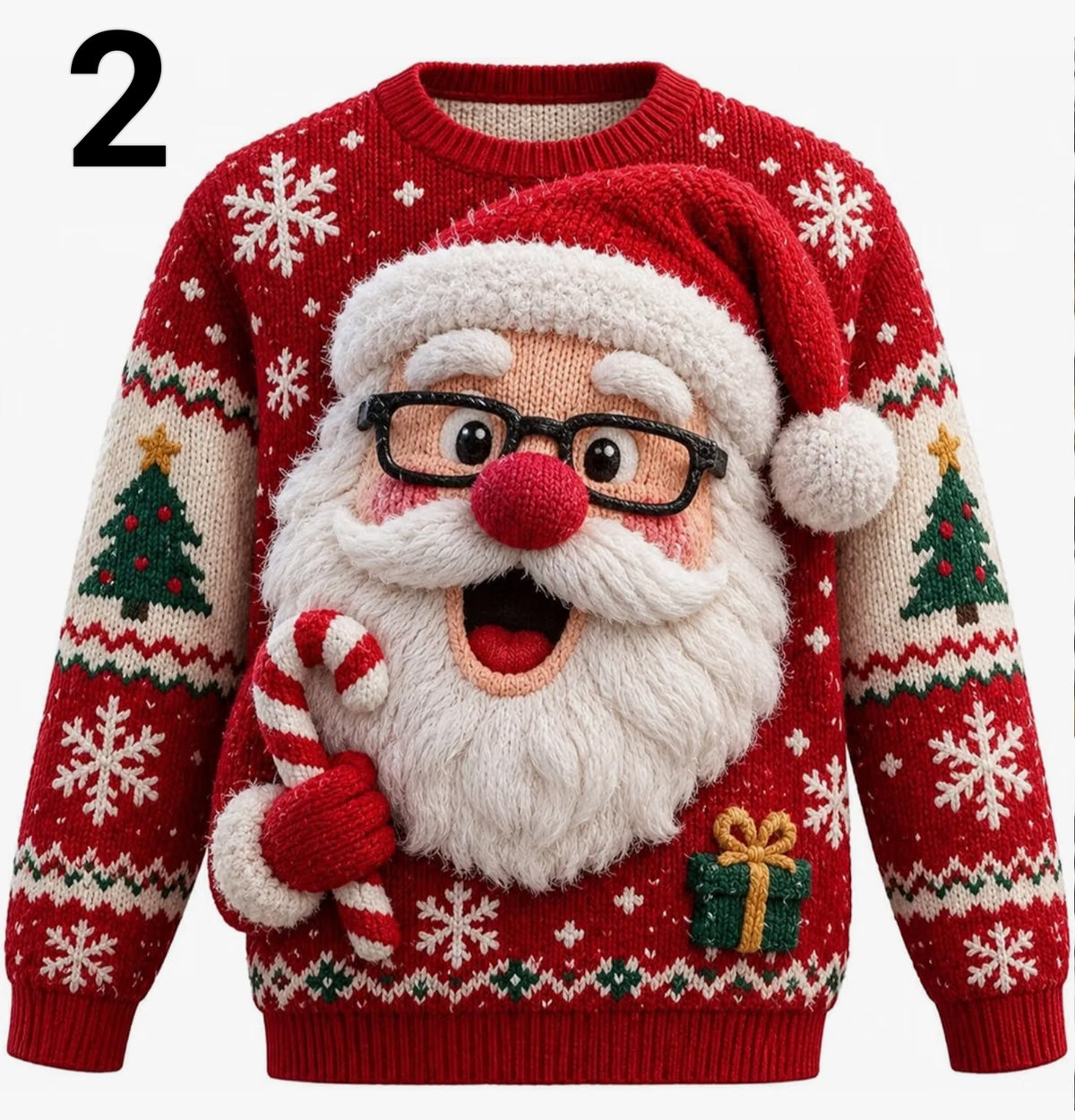 Christmas Jumper Unisex.  Sweatshirt Funny Santa Sweater Long Sleeve Novelty Tops Crew Neck Regular Fit