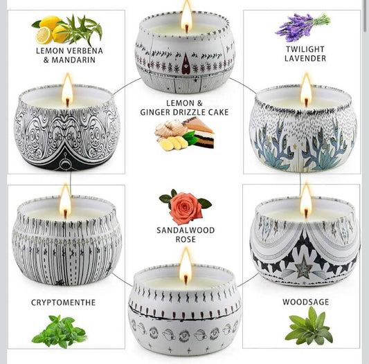 Tarot Scented Candles Gift Set of 6