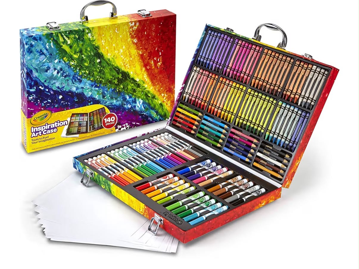 Inspiration Art Case - 140 Pieces of Colouring Fun!| Includes Crayons, Markers, Pencils & Paper  Ideal for Kids Aged 5+