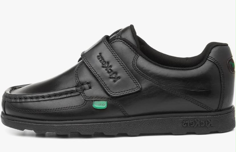 Kickers Fragma Strap Kids Moc Toe Shoes