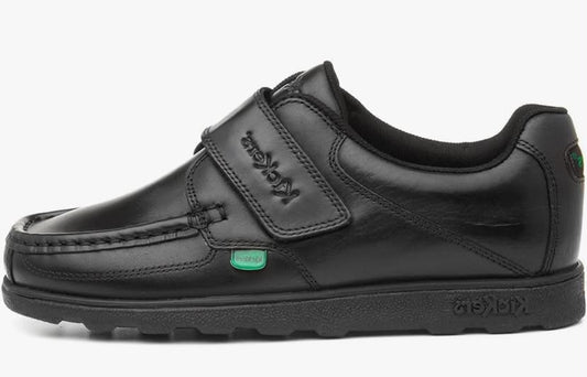 Kickers Fragma Strap Kids Moc Toe Shoes