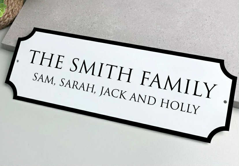 Personalised Street Sign ANY SURNAME Family Plaque New Home Gift Vintage Style