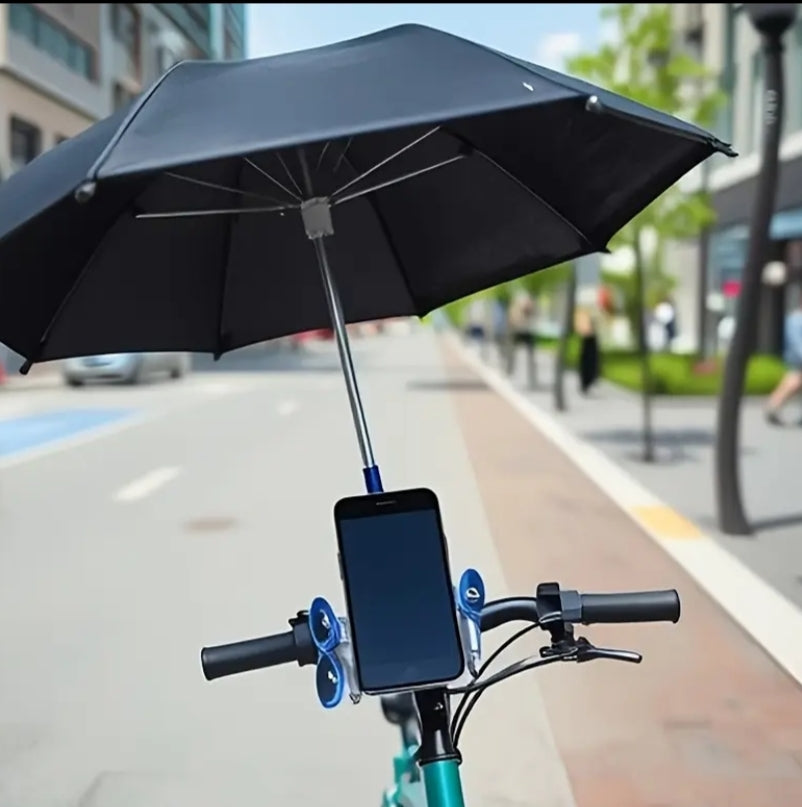 An Outdoor Phone Sunshade Umbrella with a Small Clip, Suitable for Beaches, Photography and Videography, Car Phone Mounts, -resistant and Anti-glare Phone Umbrella.